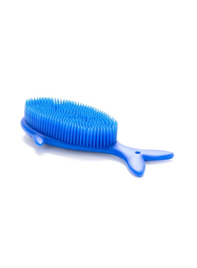 penepico Premium Sensory Brush for Kids or Autism,Soft Silicone Body Scrubber,2 in 1 Sensory Room Occupational Therapy Sensory Brushes,Silicone Loofah,Pet Shower Brush Bath Brush Shampoo Brush(Whale-Blue) - Image 2