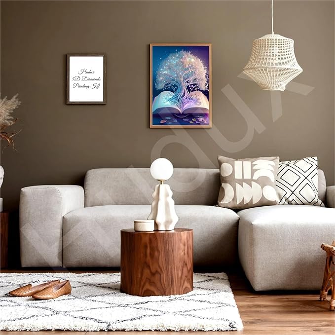 Zyomatiq DIY 5D Diamond Painting Kits for Adults Diamond Art White Tree of Life Diamond Painting Full Drill Crystal Rhinestone Embroidery Craft Kits for Home Wall Decor Gift Pack of 1 - Image 5