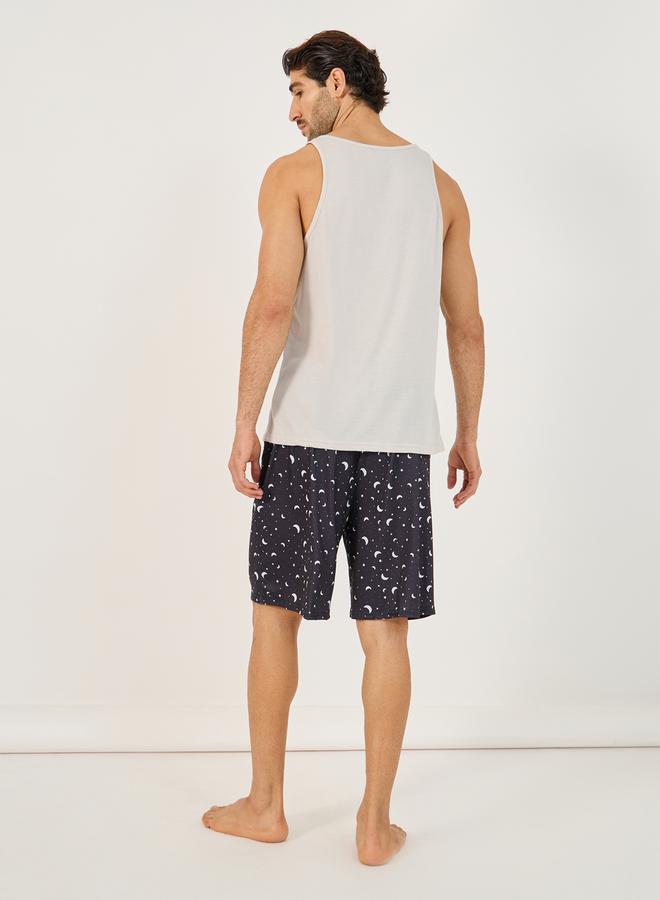 Styli Moon Graphic Print Tank & Shorts Set - Image 5