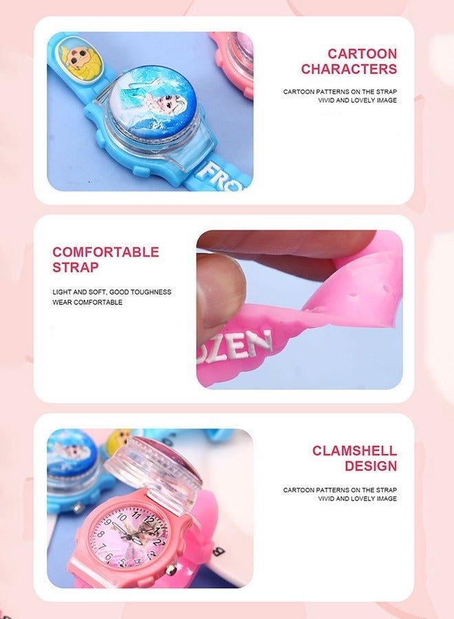 مارفل Blue Spiderman Cartoon Flip Cover Children's Watch (The Cover Can Turn) - Image 4