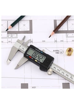 Generic Electronic Digital Caliper LCD 0 to 6 inch inch mm Conversion Automatic Shutdown Function White Black Very Suitable for Home Jewelry DIY Measurement etc  - Image 3
