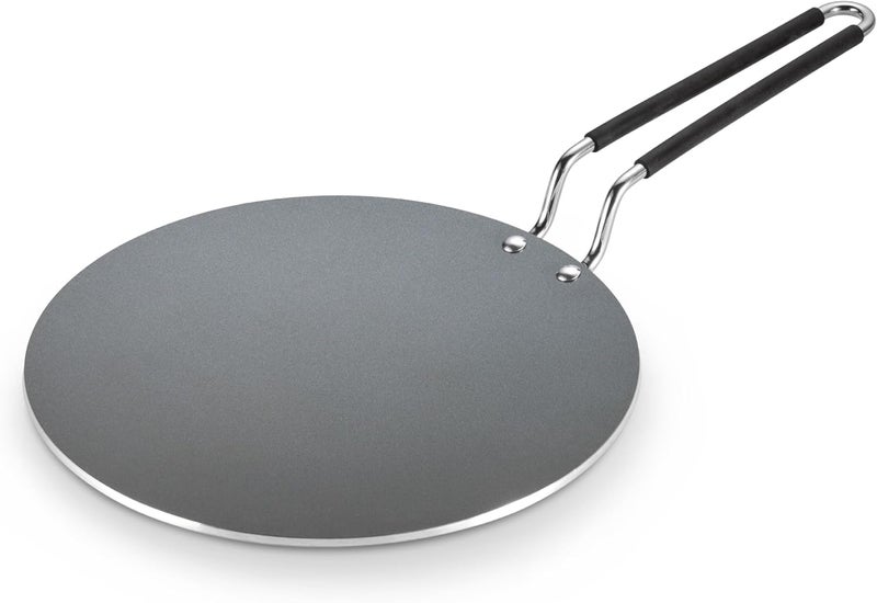 TRAMONTINA FUSAO EX+ 26cm Triply Stainless Steel Ceramic Coated Concave Tawa | Roti Tawa | Tawa for Chapati, Phulka, Paratha | Gas/Induction Compatible Cookware | Stay Cool Handle | 10 Year Warranty* - Image 1