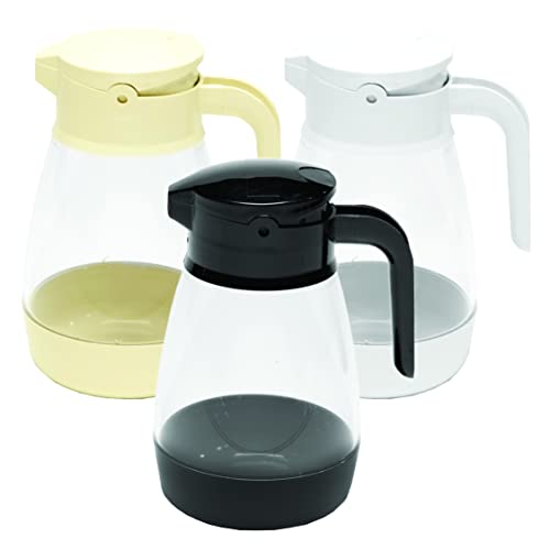 Service Ideas SY916AL Syrup Dispenser, 16 oz, Almond/Clear - Image 2