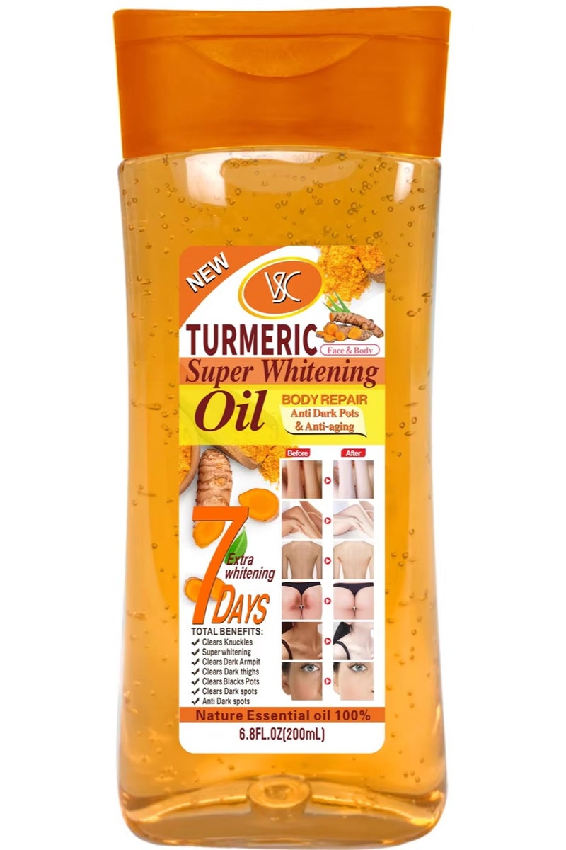 VSC Turmeric Super Whitening Oil Face And Body 200 ml