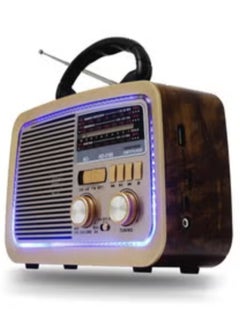HI-FI Radio 3 Channel FM - AM - SW Multi-Color Bluetooth AUX TF Card USB Flash Disk