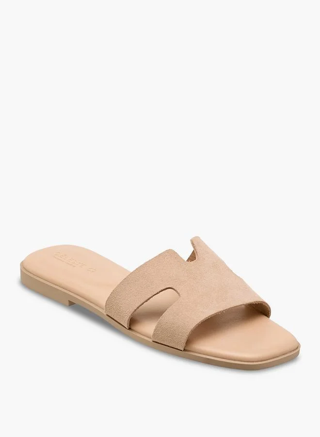 سيليست Women Slip-On Leather Sandals
