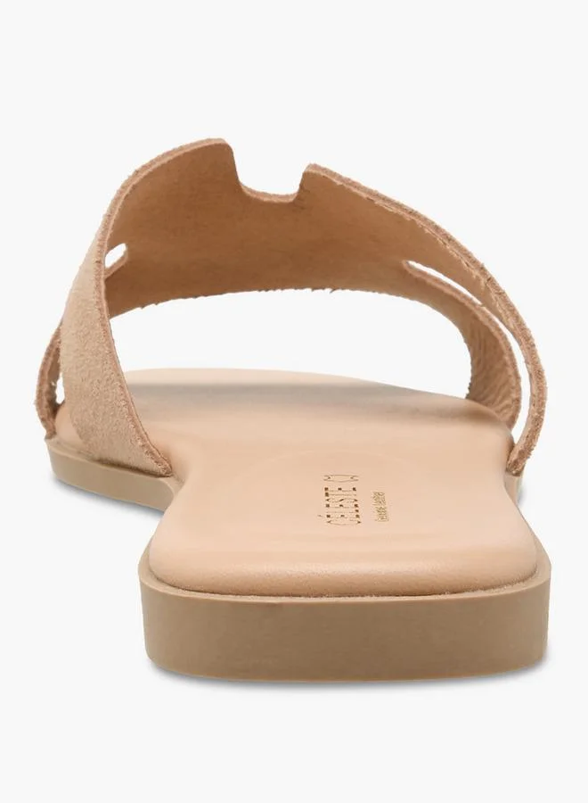 Celeste PINK Women Slip-On Leather Sandals for Women | Best Price UAE
