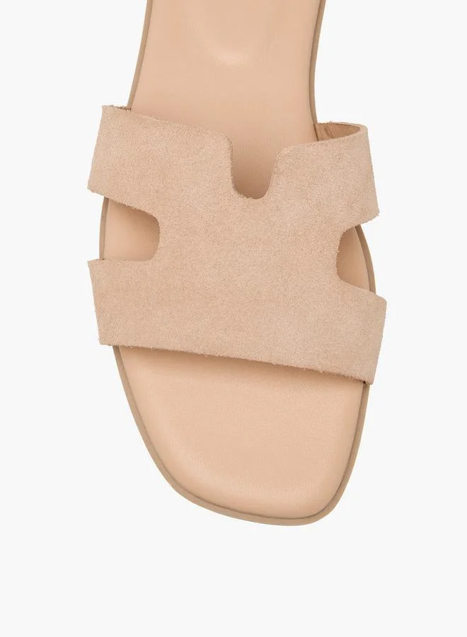 Celeste PINK Women Slip-On Leather Sandals for Women | Best Price UAE
