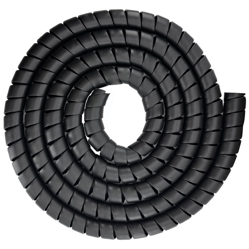 JIAXLTD Spiral Wrap Hose Cable Protector - 1.58" OD x 12' Pre-Cut Lengths-Safe Hose Protector to Avoid Wear and Extend Life for Hydraulic Pneumatic Hoses - Image 2