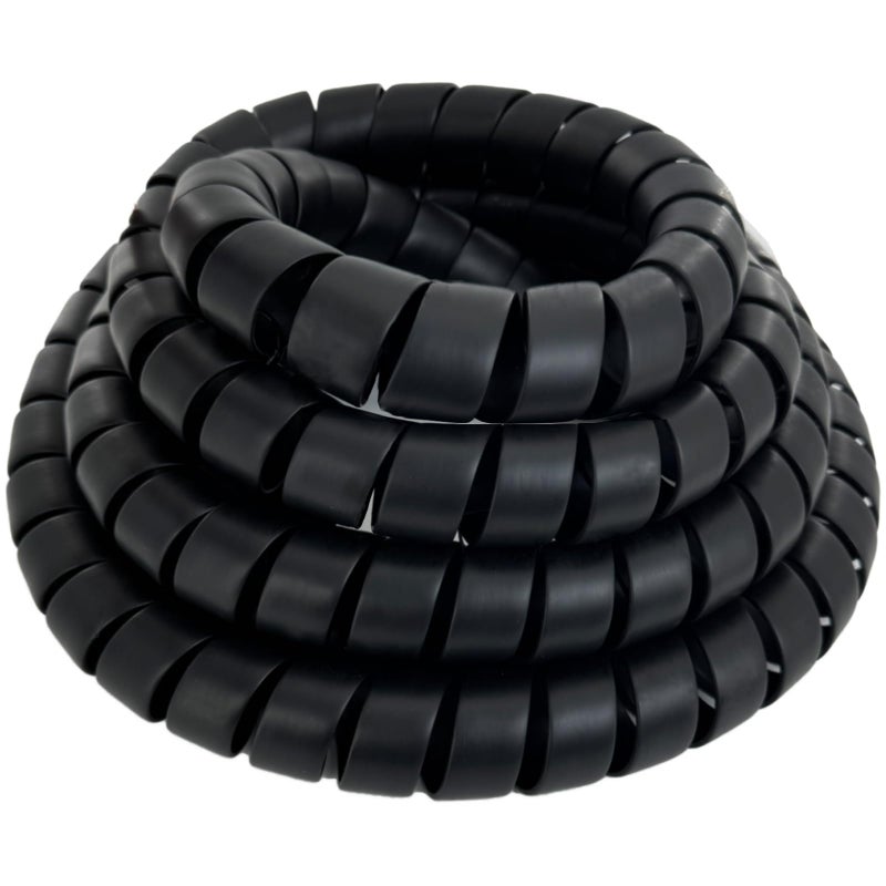 JIAXLTD Spiral Wrap Hose Cable Protector - 1.58" OD x 12' Pre-Cut Lengths-Safe Hose Protector to Avoid Wear and Extend Life for Hydraulic Pneumatic Hoses - Image 1