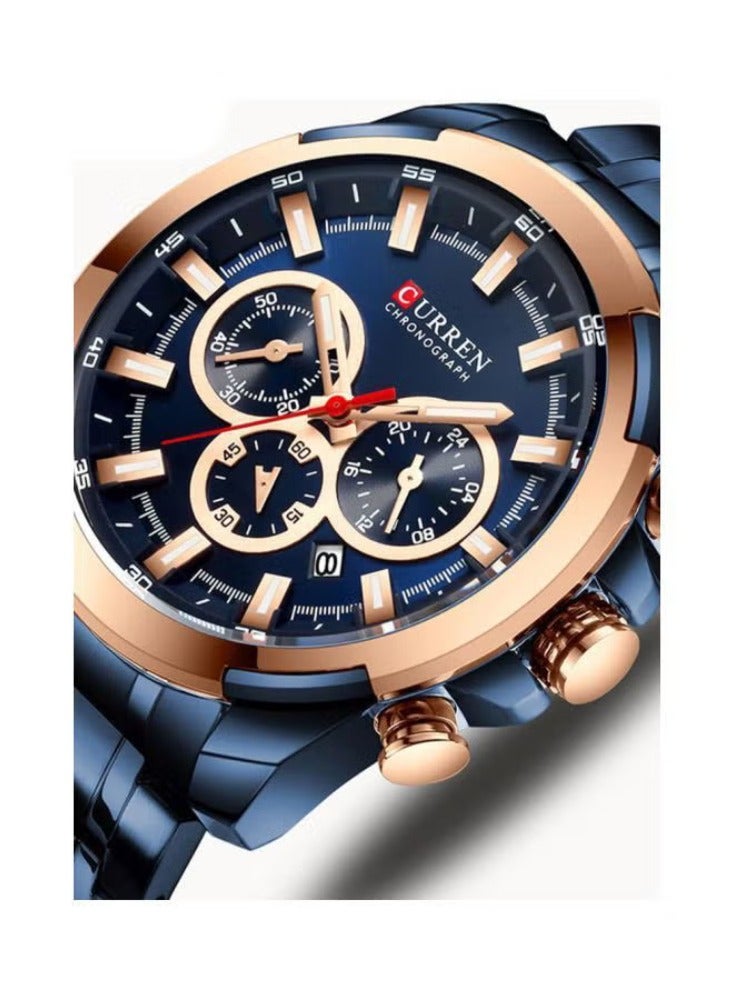 CURREN ساعة كرونوغراف للرجال من سبائك 8361 - Image 2