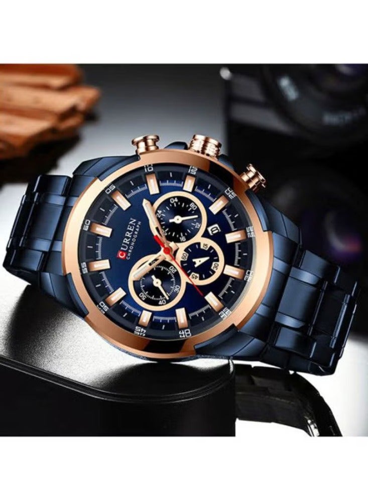 CURREN ساعة كرونوغراف للرجال من سبائك 8361 - Image 3