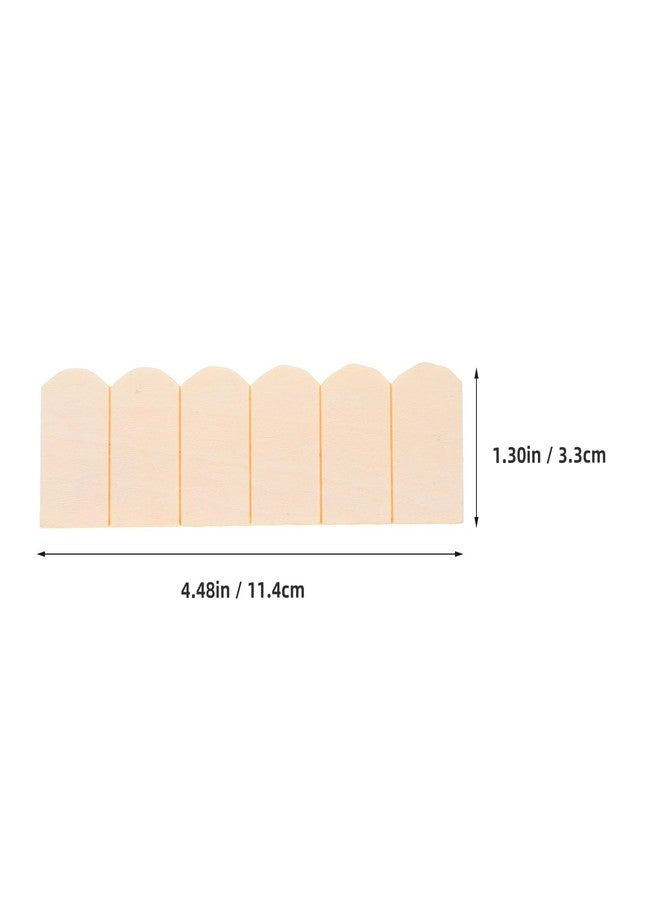 ifundom 24pcs Dollhouse Tiles Dollhouse Roof Tiles Model Unfinish Wooden Miniature Roof Tiles Decoration Mini Fish Scale Cedar Shing-les Dollhouse Bricks for Doll House - Image 2