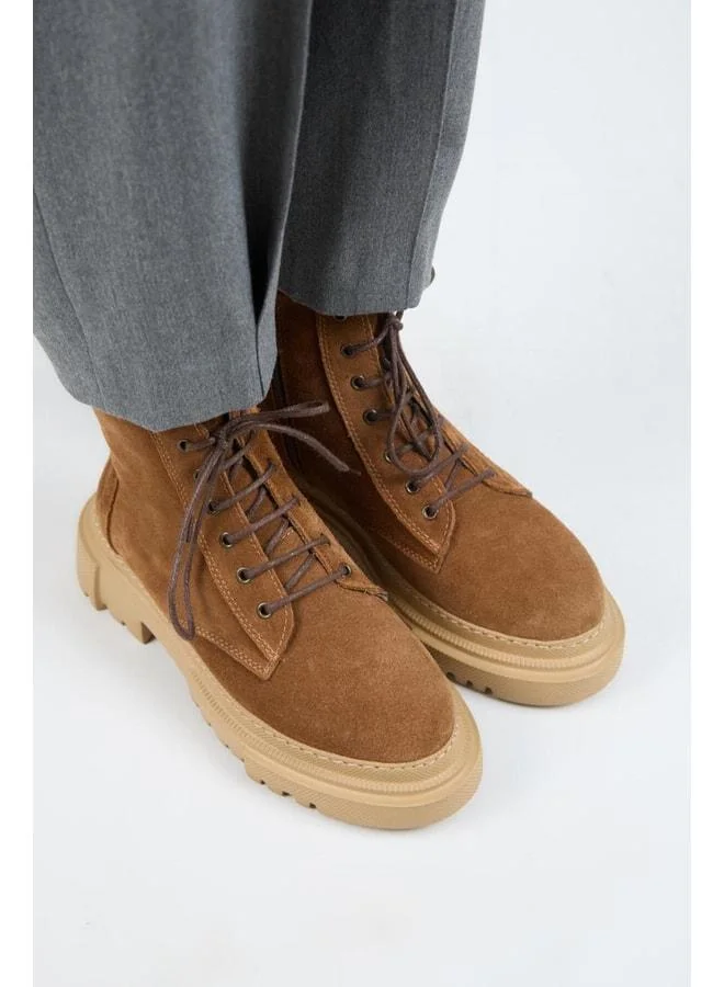 Manijero  (Dilzar) Women's Genuine Leather Laced Inner Zippered Toe Boot. for Women | Best Price UAE