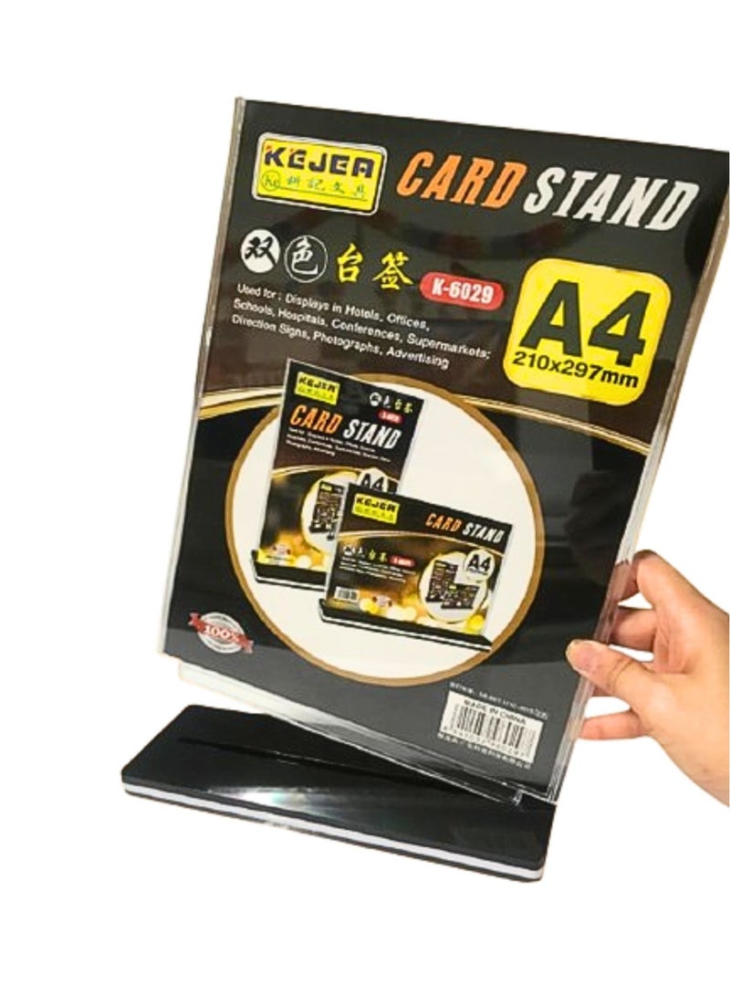 Kejea حامل بطاقة A4 عمودي لوحة إعلانات A4 حامل جودة A4 210x297 مم - Image 2