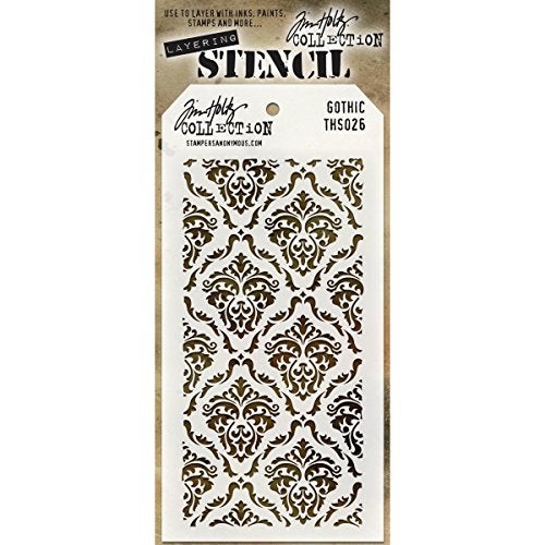 Stampers Anonymous Holiday Knit Tim Holtz Layered Stencil, 4.125-Inch by 8.5-Inch - Image 1