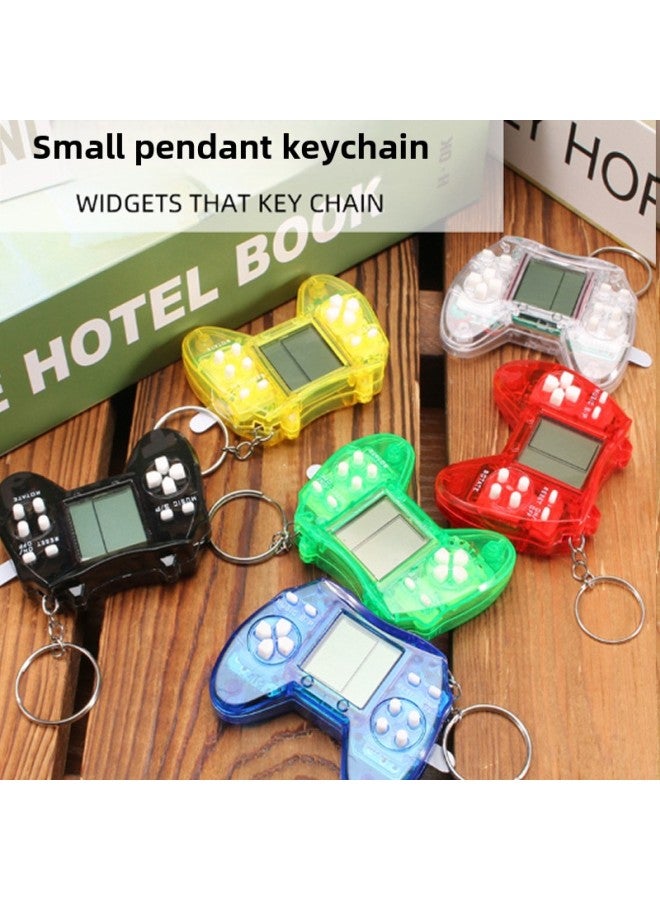 Mini Handheld Game Console Keychain Square School Peripheral Stationery Store Hot Sale-Color:Macaron Powder  - Image 2