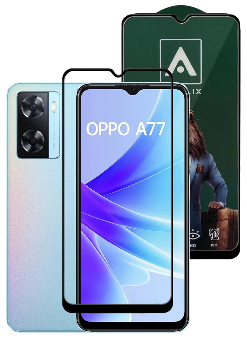 ACLIX Antistatic ESD Dustproof Premium Quality High Definition Tempered Glass Screen Protector Designed For Oppo A77 4G - Image 1
