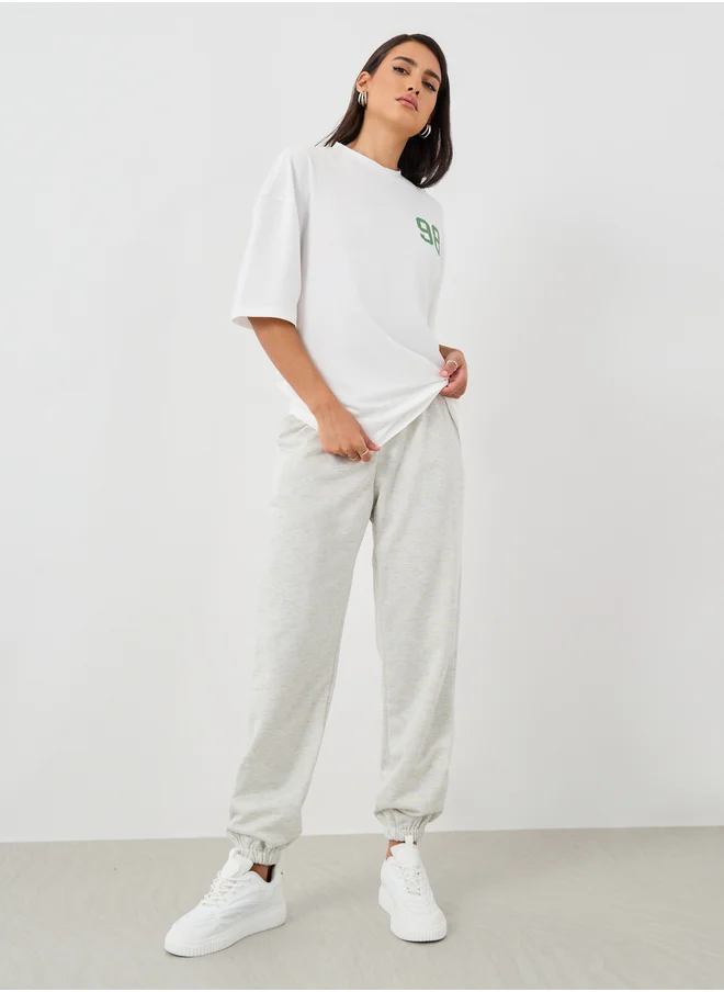 Styli Elasticated Waist Cuffed Joggers