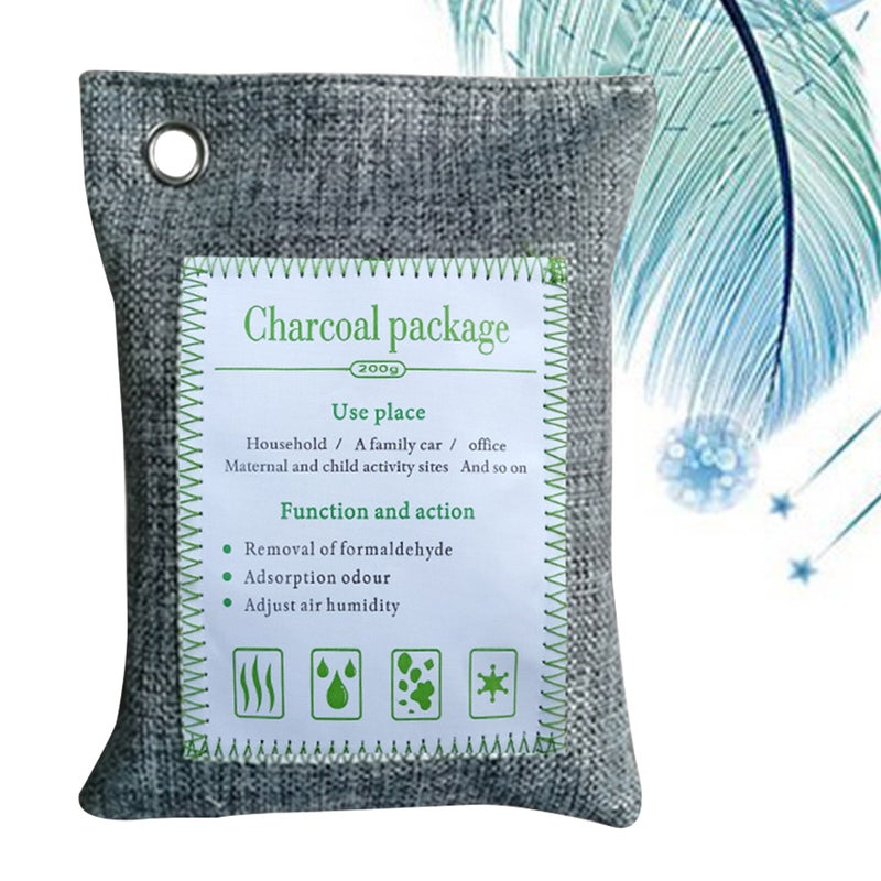 2pcs Activated Charcoal Odo Absorber Remover Deodorizer Air Freshener Bags (Gray) - Image 5