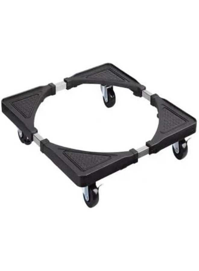 حامل قاعدة قابل للتعديل شديد التحمل مع عجلات من ميرف – قاعدة متحركة للغسالة والمجفف والثلاجة - Image 1