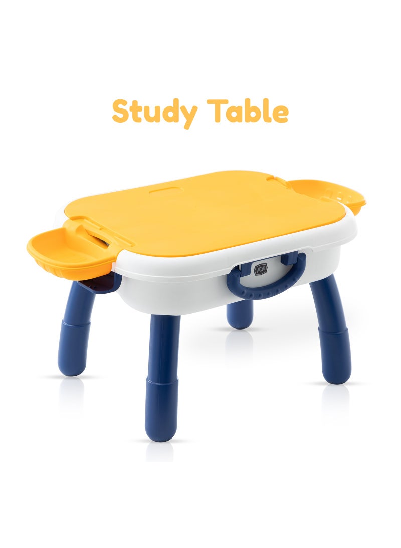 Little Story Little Story 4 In 1 Block Activity Table with Blocks - Blue  - Image 5