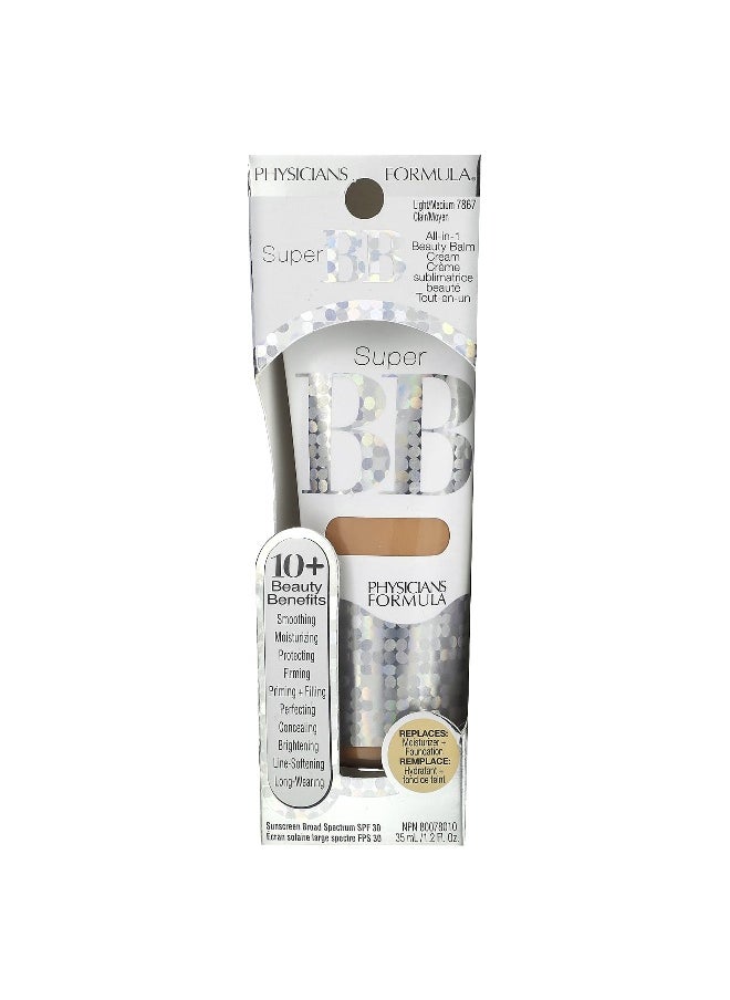 Physician's Formula Physicians Formula, Super BB, All-in-1 Beauty Balm Cream, SPF 30, 7867 Light/Medium, 1.2 fl oz (35 ml)  - Image 2