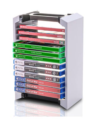 ECHZOVE PS5 Game Holder, PS5 Storage Tower, Video Game Storage Stand Compatible with PS5 PS4 Xbox Game Card Cases - pzsku/Z75A0A5068953FD861BC6Z/45/_/1727272024/e134c7f5-02c6-4546-a53e-b71d69527f91