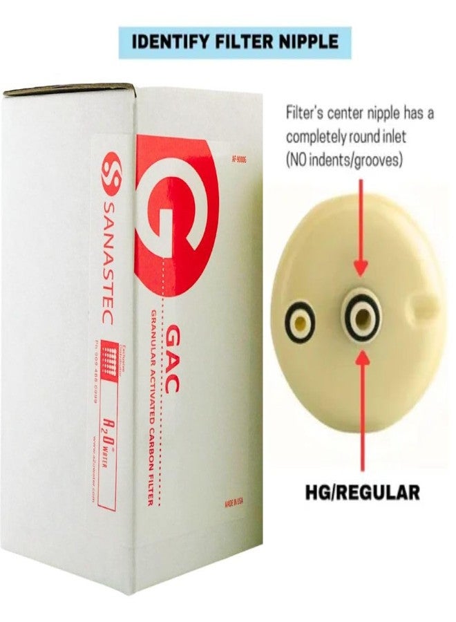 SANASTEC Replacement Alkaline Water Filter HG Type, Granular Activated Carbon Filter for SD501, DX II, Toyo and Impart (HG Type Only), A2O WATER - MADE IN USA (See Image to Identify The Models) - Image 3