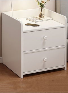 white with 2 Drawers