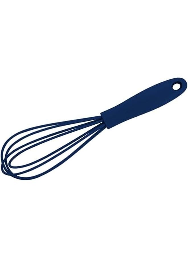 Generic - Egg Beater Utensil Kitchen Stainless Steel Wire Non Stick with Soft Handle Mixer Silicone Whisk for Beating Sauce Baking (Blue) - Image 1