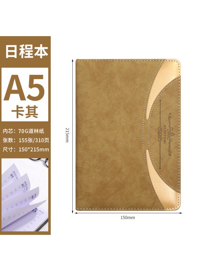 QUICK English Calendar Book 365 Days Notebook Spanish Daily Plan Book - Image 1