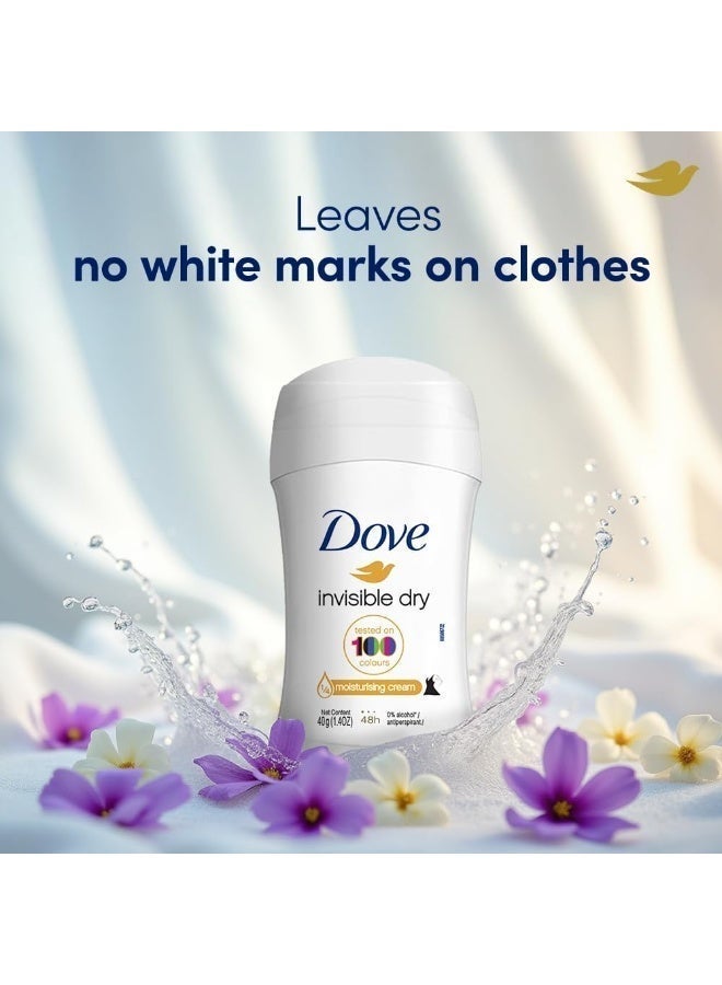 دوف مزيل العرق "دوف إنفيزيبل دراي" (Dove Invisible Dry) - إصبع (ستيك) - 40 مل - Image 2