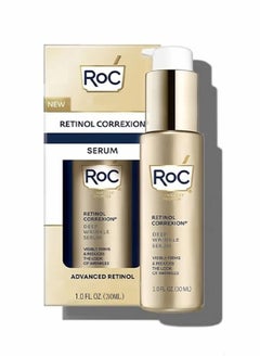Retinol Correxion Deep Wrinkle Serum - Daily Anti-Wrinkle and Ageing Treatment - Firming Moisturiser - Pure RoC Retinol - with Ascorbic Acid - 30 ml