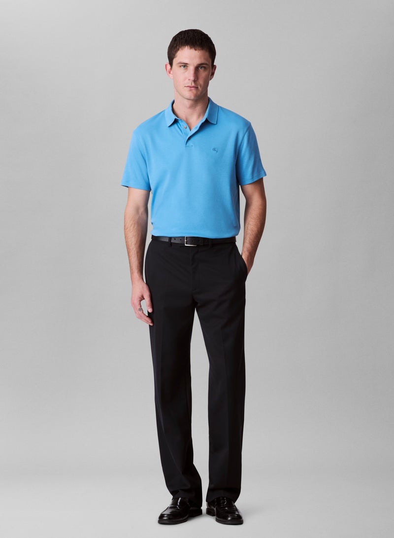 CALVIN KLEIN Cotton Short Sleeve Polo  - Image 1