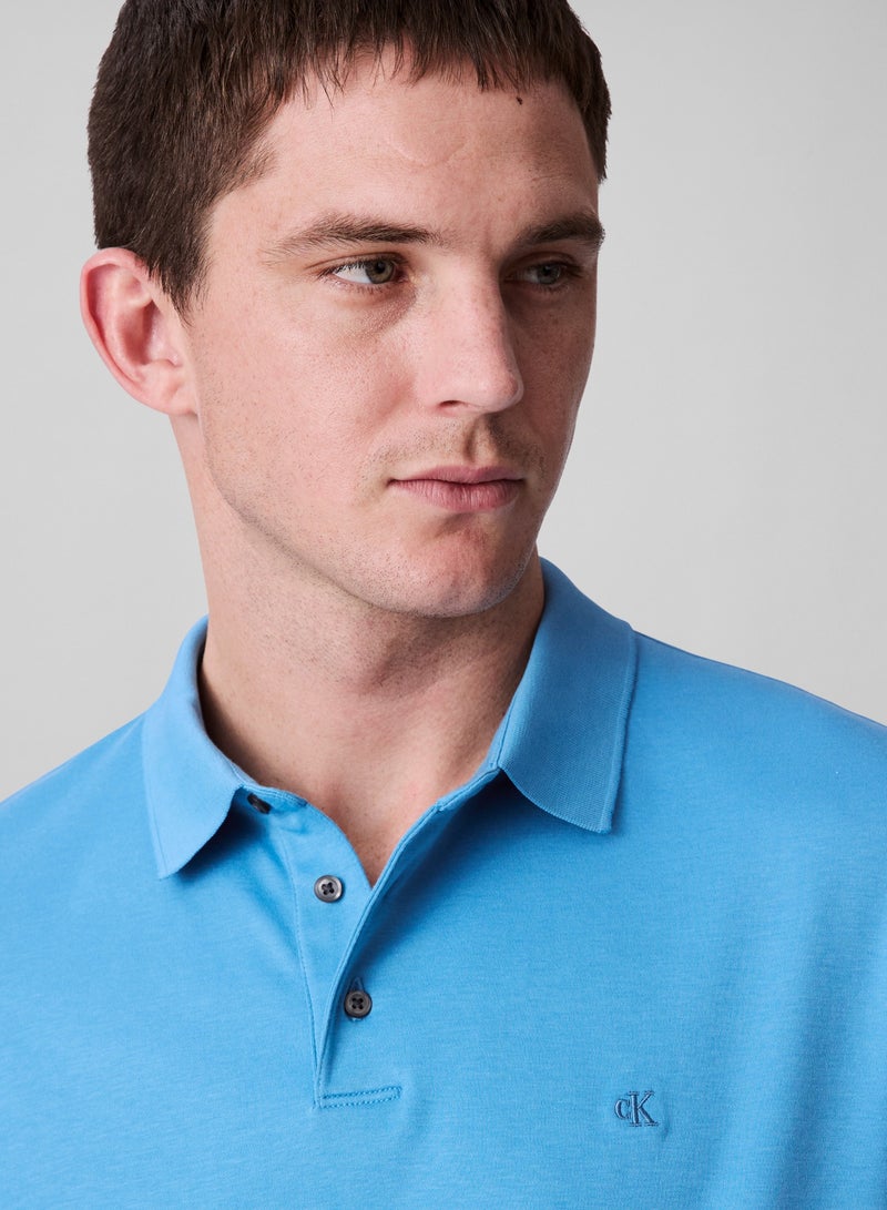 CALVIN KLEIN Cotton Short Sleeve Polo  - Image 4