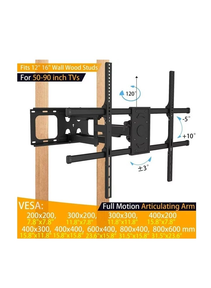 Skilltech Wall TV Mount for 50 - 90 Inch Screens  Black - Image 4