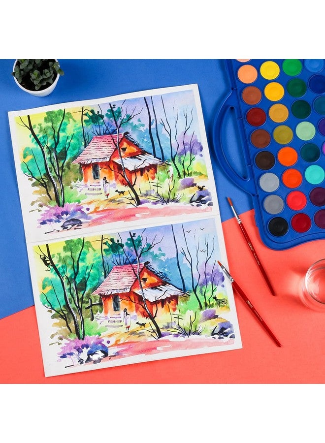 Doms 36 Shades 30mm Water Colour Cakes | Easy To Use Palette Lid | Organic Rich Colour Pigments | Free 2 x Brush Inside | Non-Toxic & Safe For Kids | Pack of 1 - Image 3