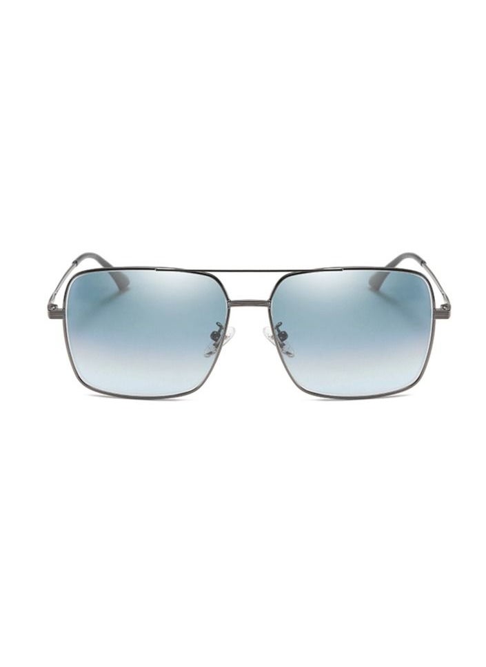 KATELUO Sunglasses Original KATELUO for males Polarized UV400 protection With Full Set Sun Protection Category 3 Suitable for driving car Sky Blue Lense and Silver frame Square style Light Weight For men  - Image 2