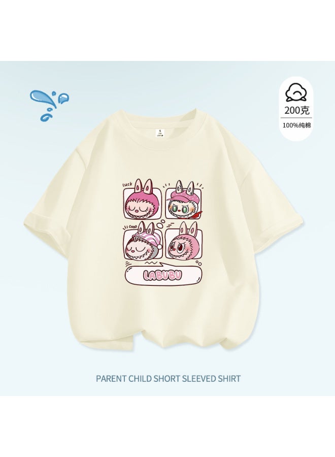 Popular Cartoon Anime Character Merchandise Children's Summer New Pure Cotton Short-sleeved Dopamine Candy-colored Children's T-shirt