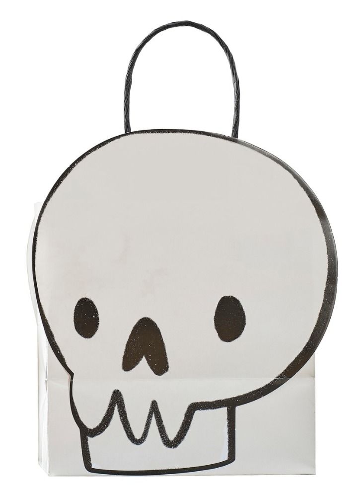 Ginger Ray Party Bag - Skull - Paper - Image 3