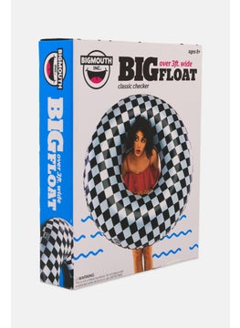 Big Mouth Platinum Series Checker Ring Pool Float 116 L x 116 H x 34 W cm, White  - Image 4