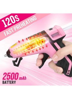 WORKPRO WORKPRO 3.6V Cordless Hot Glue Gun (Upgrade), Fast Preheating, Smart Power-Off, USB-C Rechargeable Glue Gun, Less-drip Hot Glue Gun Kit with 20 Pcs Premium Mini Glue Sticks for DIY, Crafting and Arts  - Image 4