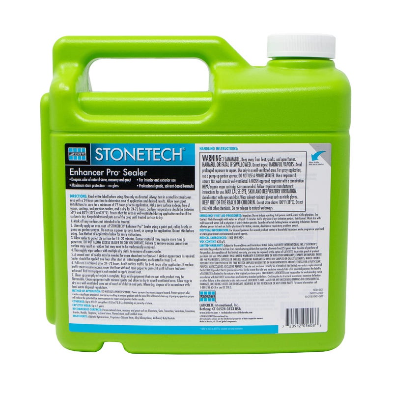 STONETECH Enhancer Pro Sealer, 1 Gallon (3.8L) Bottle - Image 2