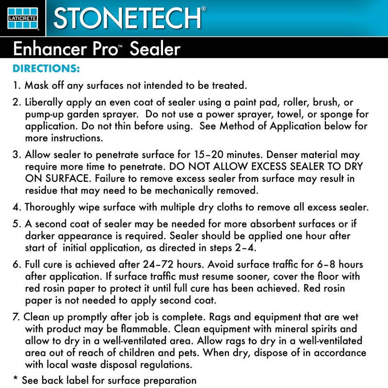 STONETECH Enhancer Pro Sealer, 1 Gallon (3.8L) Bottle - Image 5