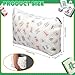 Shinylin 2 Pcs Empty American Mahjong Tile Bags Only with Zippered White Printed Bag Mahjong Tiles Accessories Zippered for Family Favor Gift 13x75 Inches Only Case - Image 4
