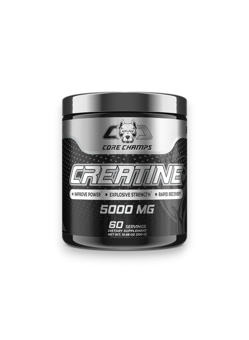 CORE CHAMPS Creatine 5000mg, 300gm, 60 Servings - Image 1