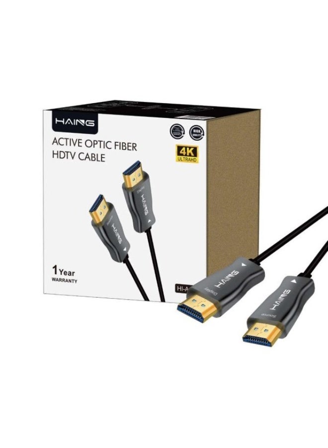 Haing كابل HDMI للألياف الضوئية النشطة HDTV بطول 40 متر - Image 1