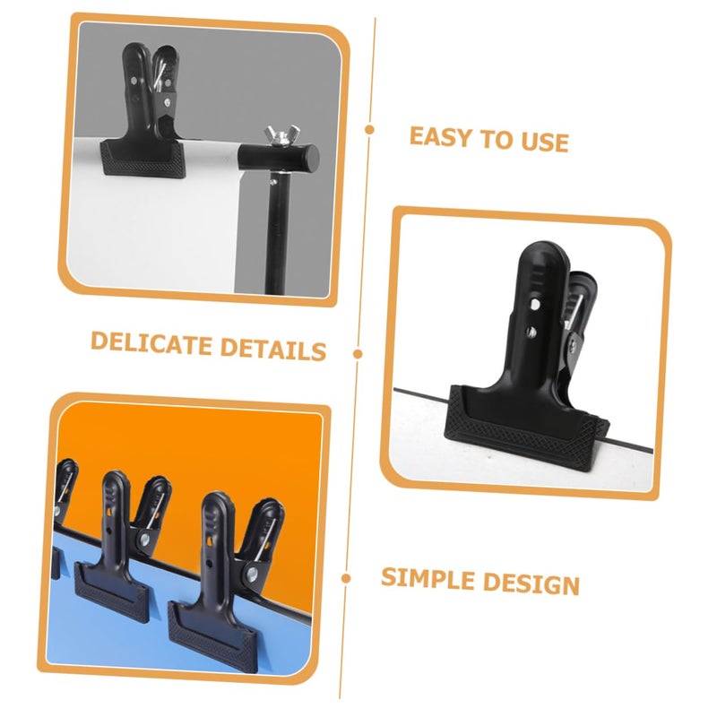 4 Pcs Heavy Duty Backdrop Clips For Stable Photography Background Cloth Support Studio DIY - Image 5