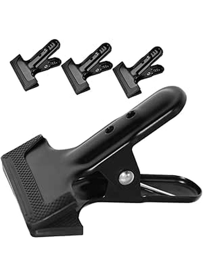 4 Pcs Heavy Duty Backdrop Clips For Stable Photography Background Cloth Support Studio DIY - Image 1